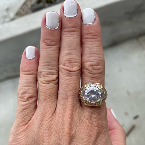 14k Gold Plated Designer Ring - Picture 2 of 6